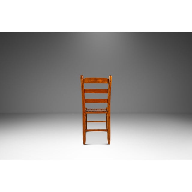 Arthur Umanoff Mid-Century Modern Patinaed Armchair in Solid Oak in the Manner of Arthur Umanoff, Usa, C. 1960s For Sale - Image 4 of 18