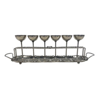 Antique Liqueur Set, 1890s, Set of 7 For Sale