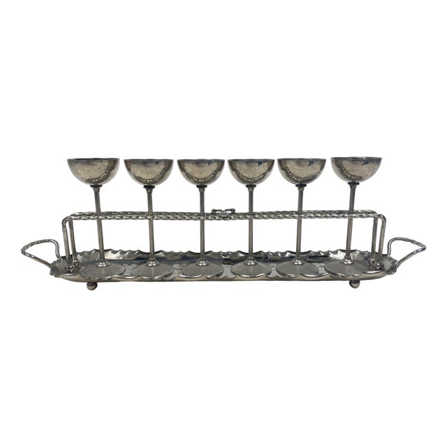 Antique Liqueur Set, 1890s, Set of 7 For Sale