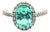 Natural Colombian Emerald Diamond Ring Size 6.5 14k W Gold 2.98 TCW Certified For Sale