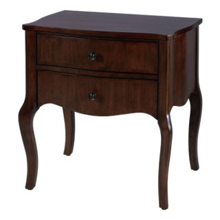 Beasley 25 in. W Rectangular Wood 2 Drawer Traditional Nightstand, Olive Ash For Sale