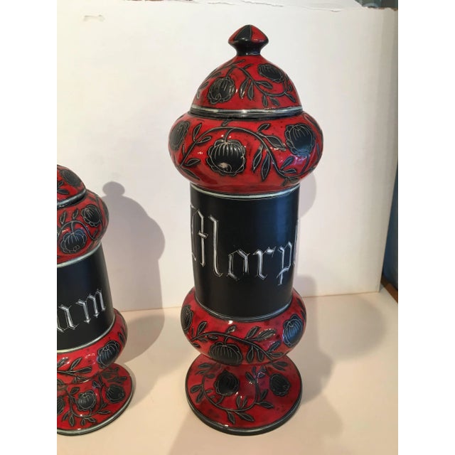 Italian ceramics aficionado Alvino Bagni designed these fabulous decanters - Morphine, Opium and Chininum beautiful and...