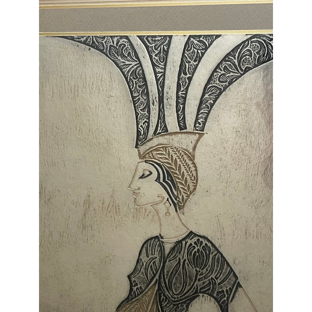 Late 20th Century Monumental Kinder-Harris “Harpers” Art Deco Revival Diptych Installation | Signed Barbour | Style No. 5497-10 For Sale In San Diego - Image 6 of 12