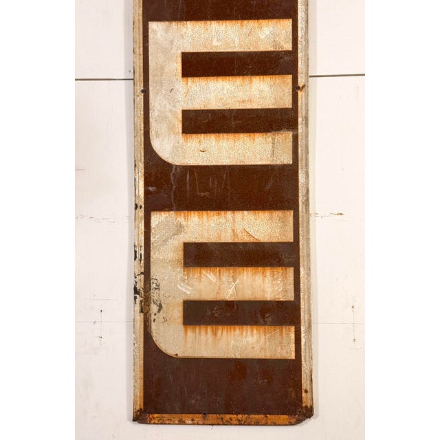 Metal Reclaimed Lee Tires Marty Supreme Movie Prop Sign For Sale - Image 7 of 12