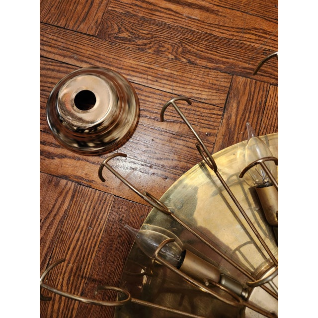 1970s Calla Lily Murano Light Fixture For Sale - Image 9 of 12