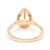 Modern 1.20ctw Morganite & Diamond Pear Shape Ring, 14k Yellow Gold, Ring Size 6 For Sale - Image 3 of 6