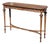 19th Century Louis XVI Handcarved Walnut Console Table with Burlwood Inlay For Sale