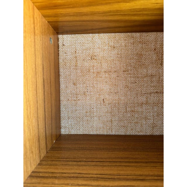 Tall Danish Teak Cabinet with Integrated Handles, 1970s For Sale - Image 4 of 8