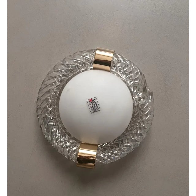 1950s Vintage Wall Lamp from Barovier & Toso, 1950s For Sale - Image 5 of 5