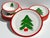 Set 12 Pfaltzgraff Marimekko Oy Christmas Tree Red Band Design Dinnerware Late 20th Century For Sale - Image 16 of 16