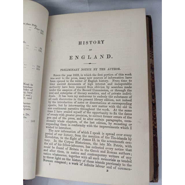 Animal Skin 1855 John Lingard’s Illustrated History of England, Complete 10-Volume Leather Set For Sale - Image 7 of 13