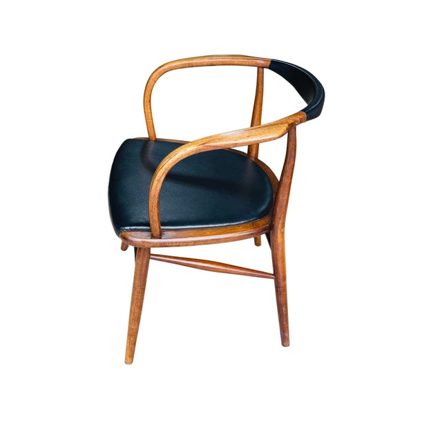 Black Jack Cartwright for Boling Charter Mid-Century Modern Bent Walnut Armchair, Circa 1958 For Sale - Image 8 of 17