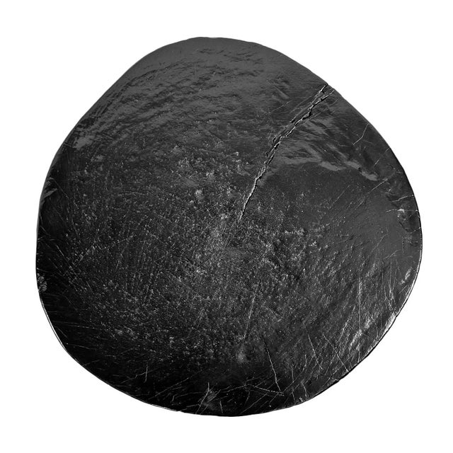 2020s Black Lacquer Stump End Side Table For Sale - Image 5 of 6