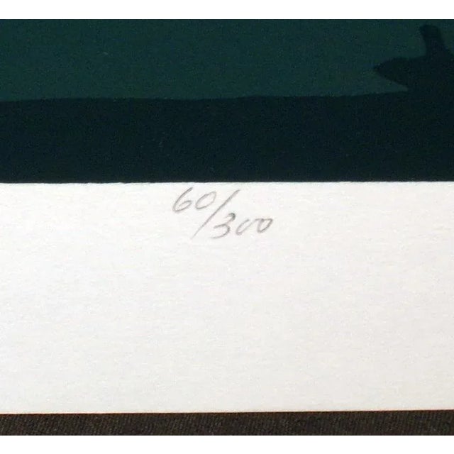 Blue 1980s "Summer Dusk I & II St. II" Jim Boutwell Diptych Signed and Numbered Serigraph Prints - Set of 2 For Sale - Image 8 of 12