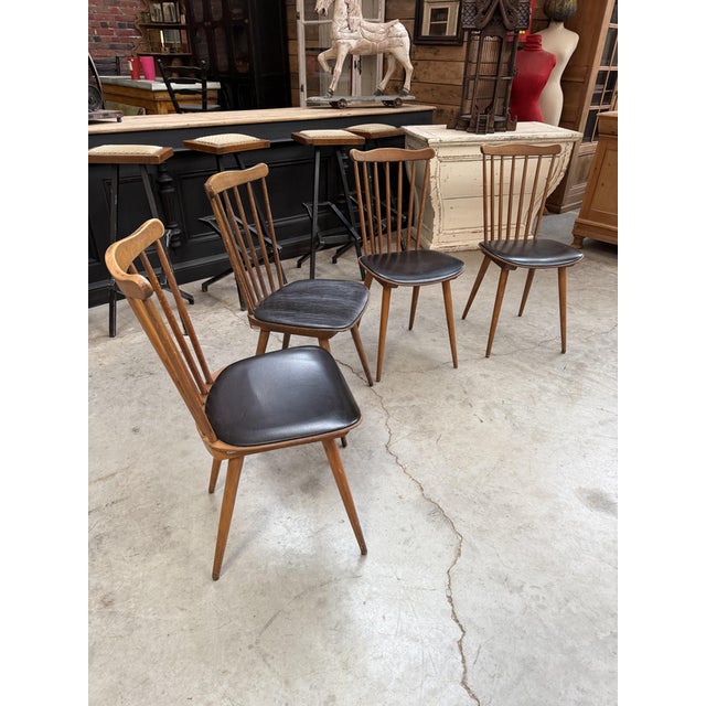 Chairs by Henri Julien for Baumann, Set of 4 For Sale - Image 8 of 8