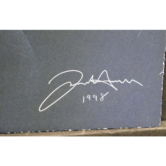 Frank Howell Lakota Blue Aura Serigraph Paper Limited Edition Artwork Unframed ! For Sale - Image 4 of 4