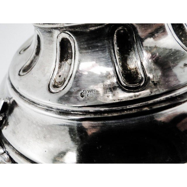 Glass Art Nouveau Bowl on Stand with Flute Vase, 1900s For Sale - Image 7 of 13