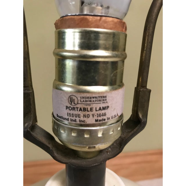 Mid-Century Modern Lotte and Gunnar Bostlund Lamp With Shade For Sale - Image 3 of 8