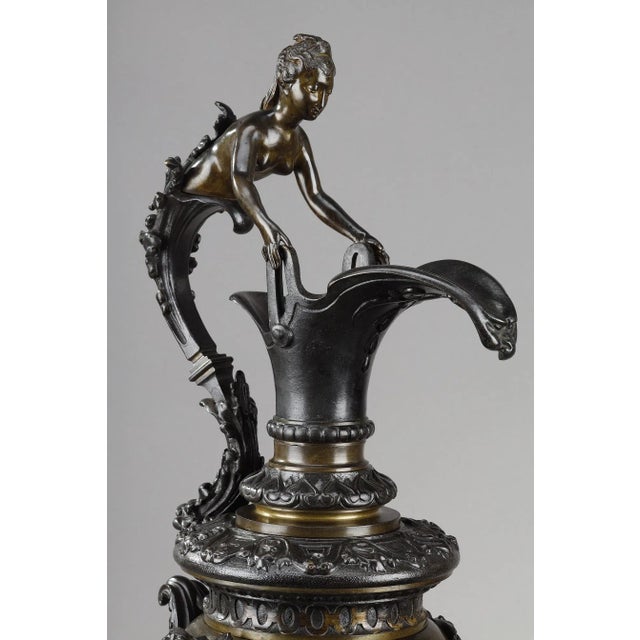 Decorative Bronze Ewers in the Renaissance Style, Set of 2 For Sale - Image 10 of 18