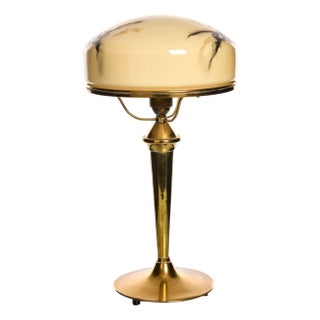 Art Nouveau Stringberg Table Lamp in Brass, Sweden, 1920s For Sale