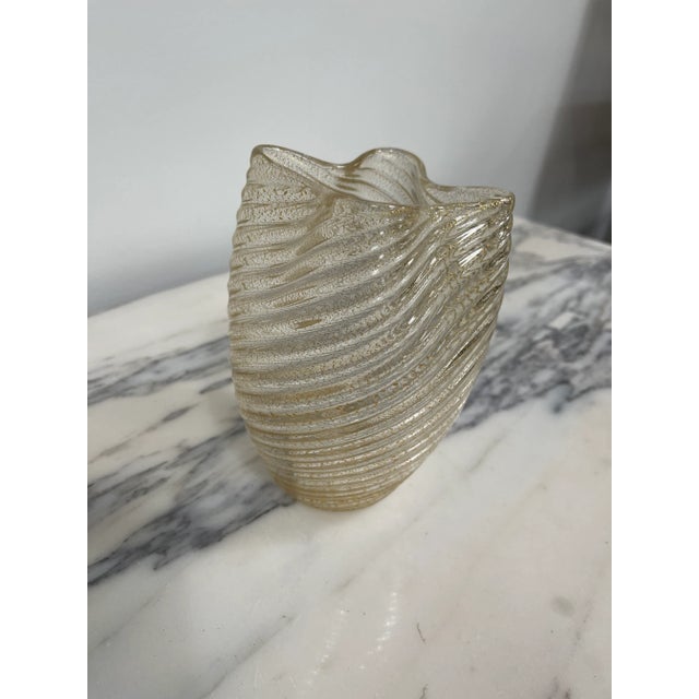 Murano Italy Camer Gold Vase With Original Mica Sticker For Sale In Little Rock - Image 6 of 11