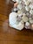 A wonderfully whimsical vintage pedestal candleholder handcrafted from wood and completely embellished by hand with an...