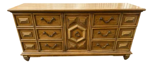 Late 20th Century Thomasville Nine Drawer Dresser
