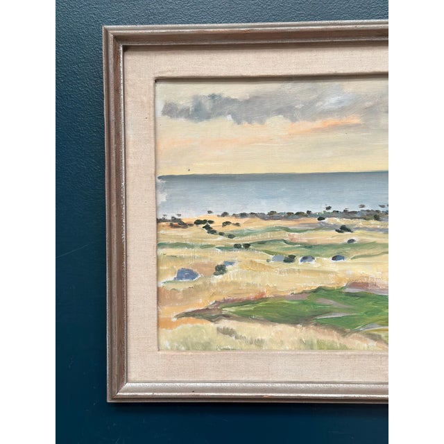 Mid-Century Modern Bo Von Zweigbergk, Malö Beach, 1950s, Oil Painting on Canvas, Framed For Sale - Image 3 of 18