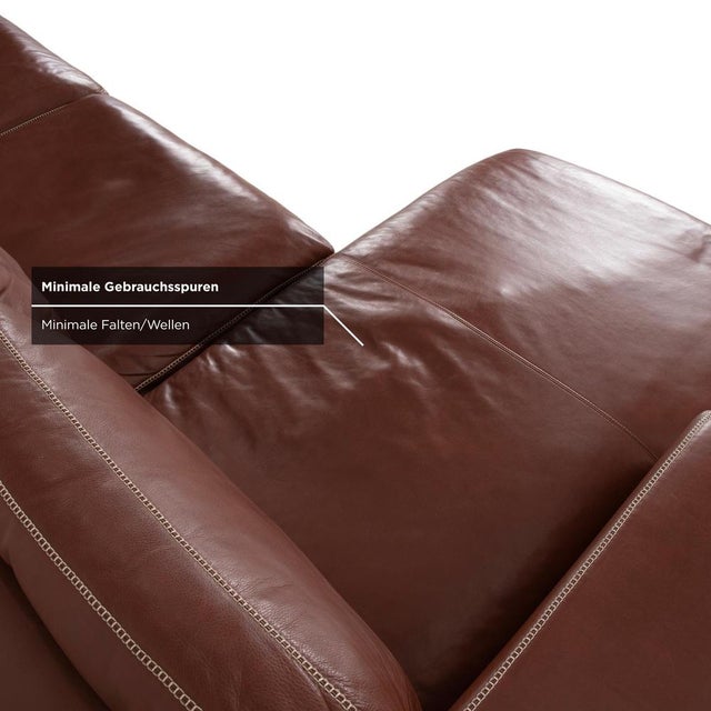 Valentino Corner Sofa in Cognac Leather from Machalke For Sale - Image 9 of 17