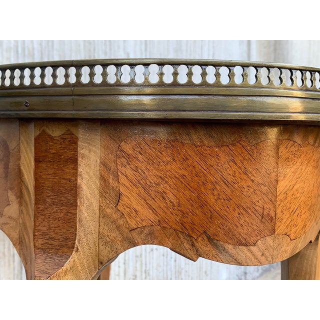 1910s French Oak and Bronze Nightstands - a Pair For Sale - Image 10 of 13