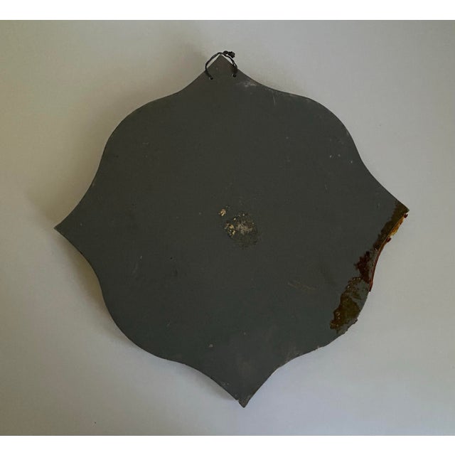 Vintage Gothic Revival Floral Quatrefoil Wall Plaque For Sale - Image 10 of 12