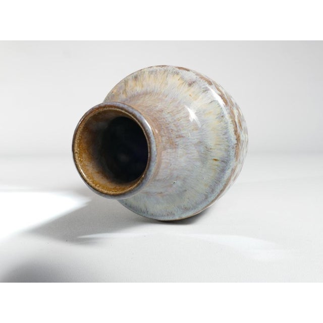 Scandinavian Modern Blue Glazed Stoneware Vase from Søholm, 1960s For Sale - Image 15 of 18