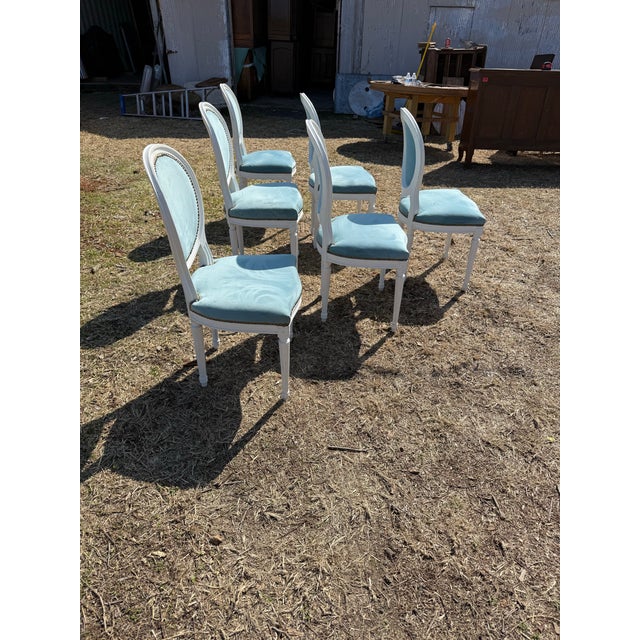 19th Century 19th Century Louis XVl Dining Chairs - Set of 6 For Sale - Image 5 of 12