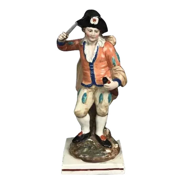 Early 19th Century English Staffordshire Pearlware Figure of an Actor For Sale