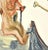 The Fraudulent - Hell is a woodcut print realized in 1963 for a series illustrating the Medieval poem of the "Divine...