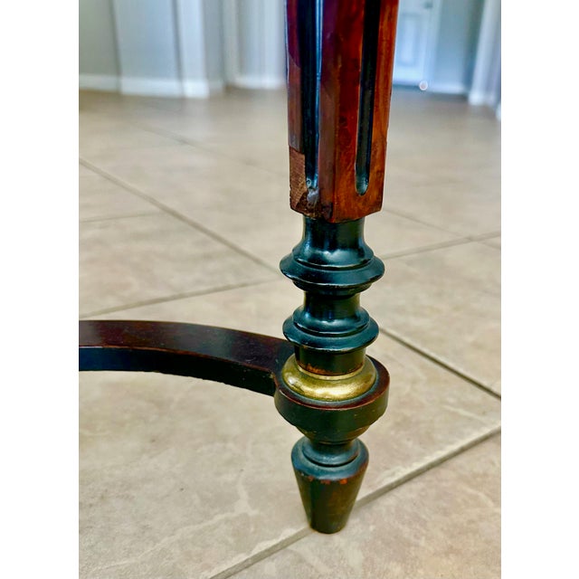 Antique 19th-Century French Napoleon III Work or Vanity Side Table For Sale - Image 15 of 18