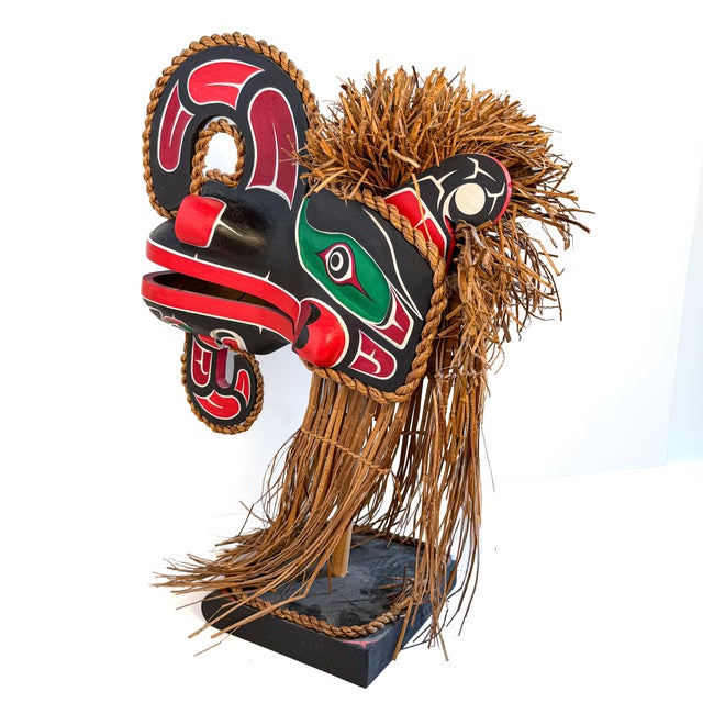 Early 21st Century Stan Hunt III Kwakwaka’wakw “Crooked Beak of Heaven” Sculpture, 2000 For Sale - Image 5 of 12