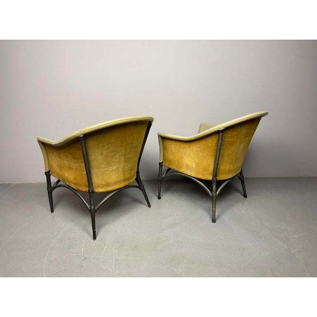 Mid-Century Modern Leather Dining Chairs by Antonio Budji Layug, Philippines, 1970s, Set of 2 For Sale - Image 13 of 18