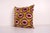 Mid-Century Modern Bronze Ikat Velvet Pillow Cover For Sale - Image 3 of 5