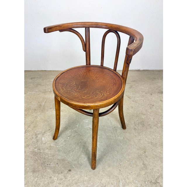 Early 20th Century Antique Bentwood Thonet Style Accent / Corner Chair by Luterma, Estonia For Sale - Image 5 of 12
