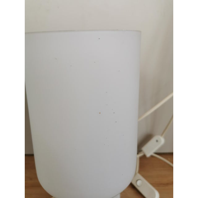 Vintage White Glass Table Lamps by Ivan Jakes, Former Czechoslovakia, 1960s, Set of 2 For Sale - Image 17 of 18