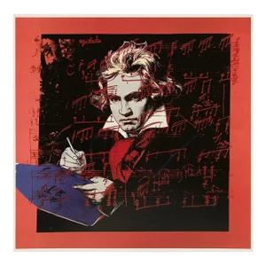 1990 Andy Warhol "Beethoven", Pop Art Lithograph