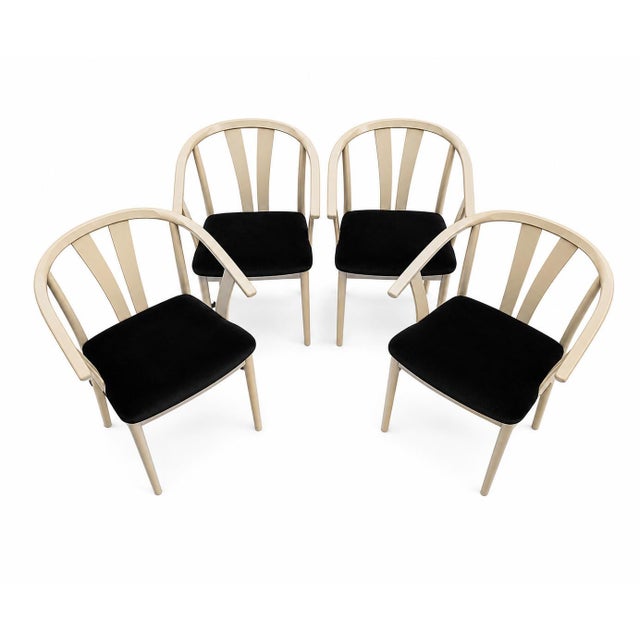 Mid-Century Tärnan Dining Chair Set by Carl-Ewert Ekström for Alb. Johansson & Söner, Sweden, 1960s, Set of 4 For Sale - Image 4 of 5
