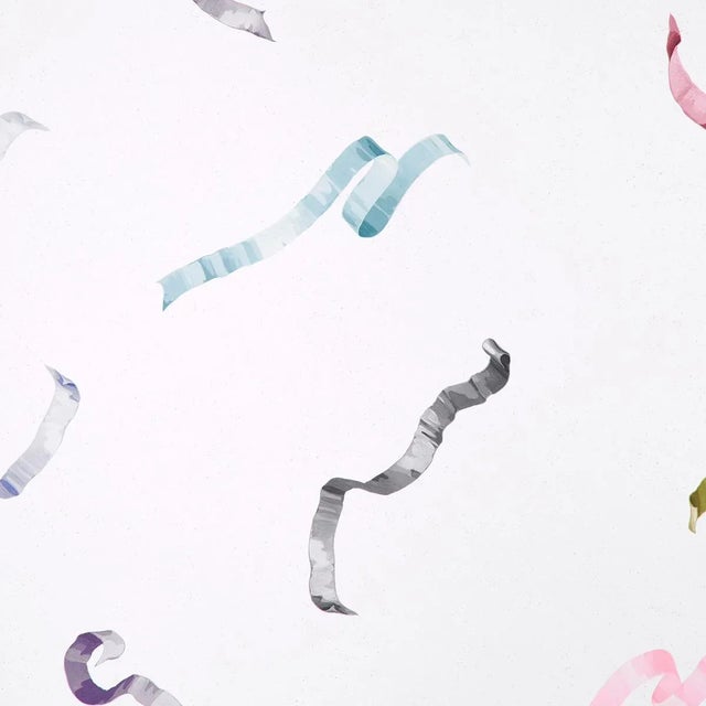 Not Yet Made - Made To Order Sample - Schumacher Beth Wallpaper, Multi on Ivory For Sale - Image 5 of 5