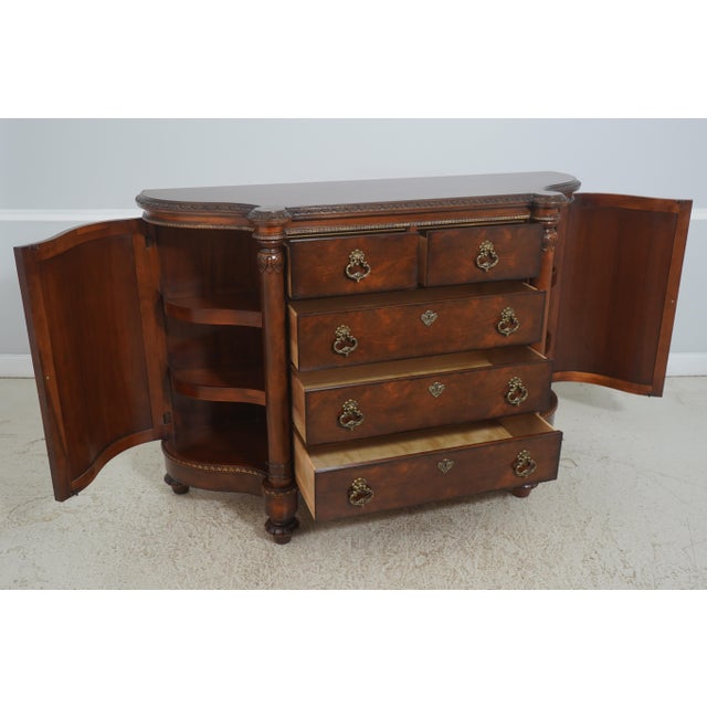 Traditional Century Large Mahogany Gentleman’s Dresser Chest For Sale - Image 3 of 18