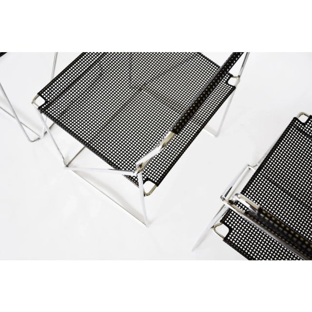 1970s Vintage Nuova X-Line Chairs by Niels Jørgen Haugesen for Hybodan AS, Denmark 1970s, Set of 3 For Sale - Image 5 of 10