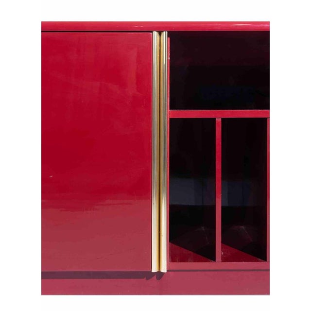 Wood Vintage Lacquered Sideboard by Cini Boeri, 1970s For Sale - Image 7 of 11