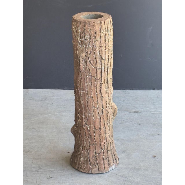 Faux Bois Garden Stone Planter or Ornamental Tree Trunk - Two Available For Sale In Austin - Image 6 of 11