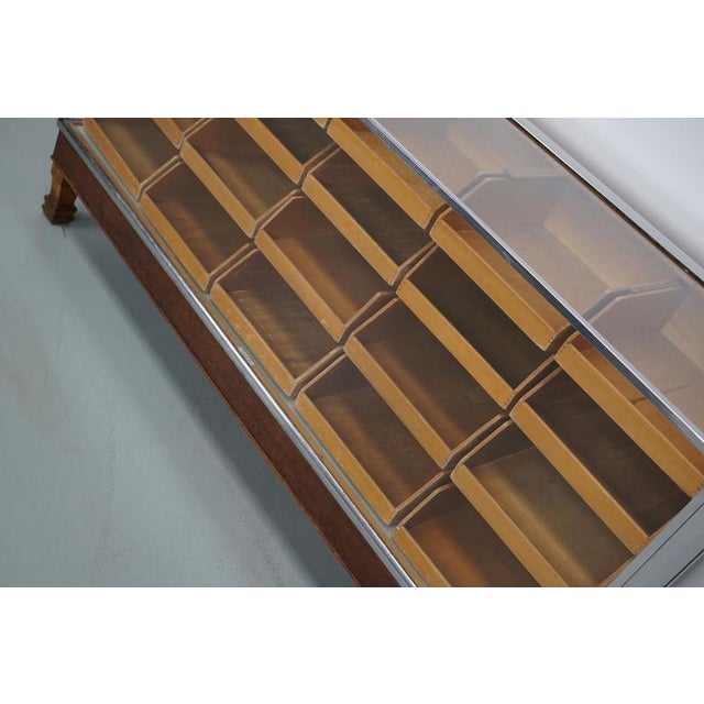 Vintage British Maple & Oak Haberdashery Cabinet, 1930s For Sale - Image 9 of 18