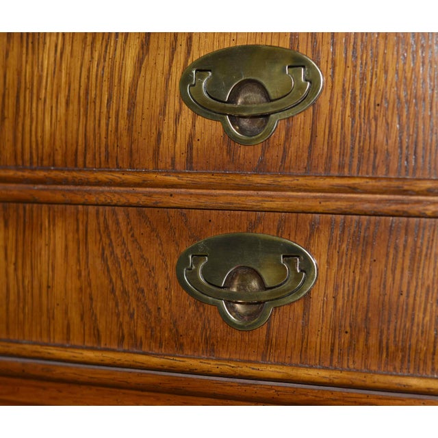 1970s Campaign Style 6 Drawer Sideboard by Lexington Furniture For Sale - Image 9 of 12